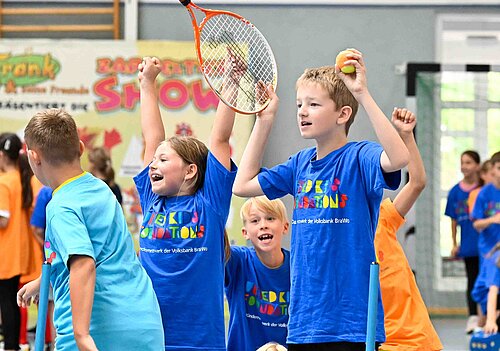 Die Schülerinnen und Schüler der Grundschule Jembke hatten viel Spaß beim Sport-Oskar.